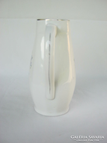 Drasche quarry porcelain jug with forget-me-not pattern