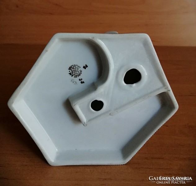Zajecar porcelain cannon shaped ashtray (2 / k)