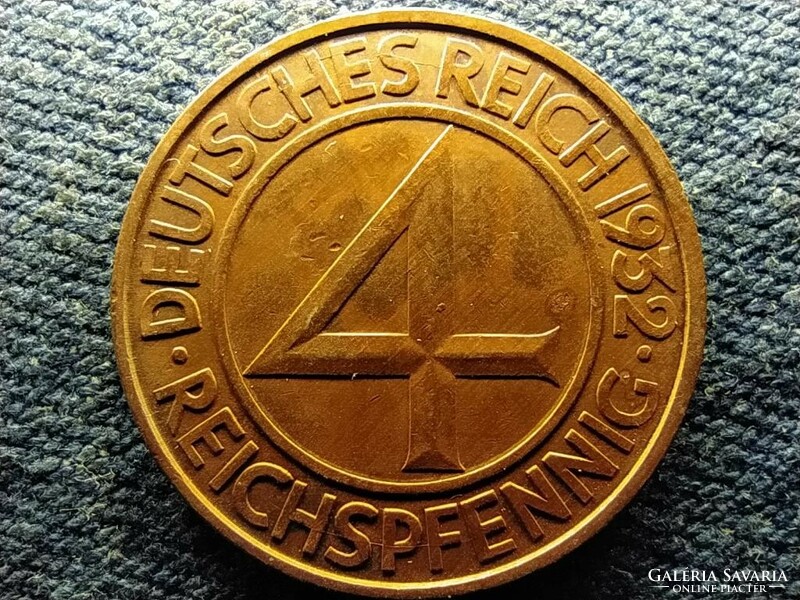 Germany Weimar Republic (1919-1933) 4 pfennig 1932 a extra (id66817)