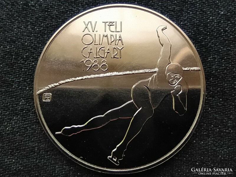 XV. Téli olimpia Calgary 1988 ezüst 500 Forint 1986 BU (id8134)
