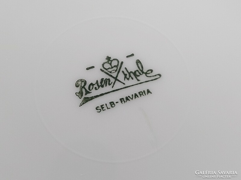 Régi Rosenthal Selb Bavaria porcelán virágos kis tányér 4 db