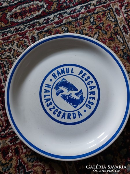 Transylvanian souvenir decorative plate - fish plate