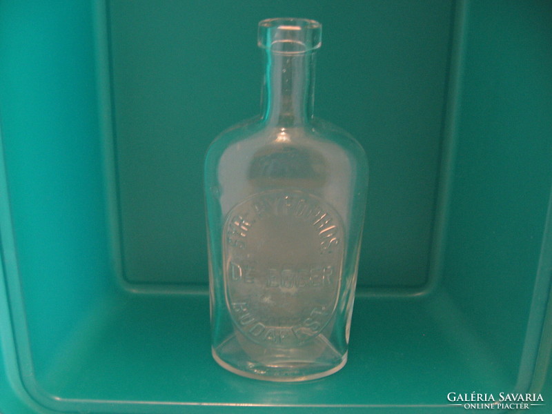 Antik DR.EGGER BUDAPEST patikai üveg Syr. Hypophos