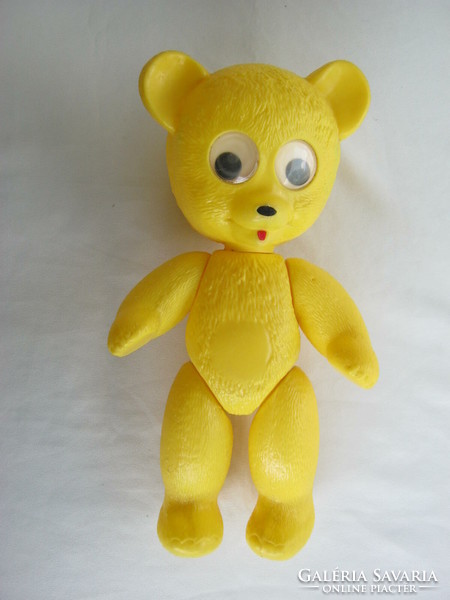 Retro dmsz plastic toy figure teddy bear with moving eyes larger size