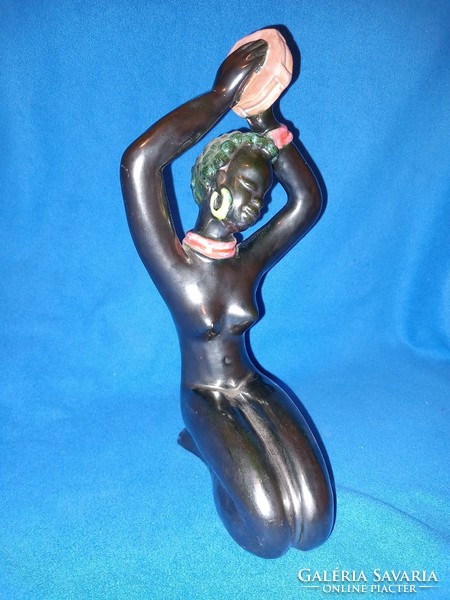 Art deco ceramic African dancing girl