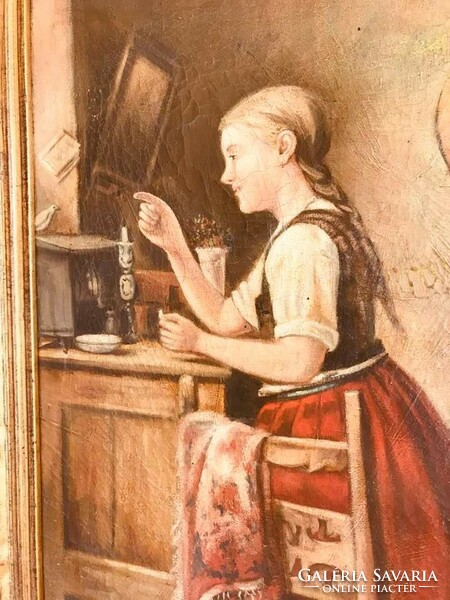 Life portrait of Bieder ..Oil on canvas,