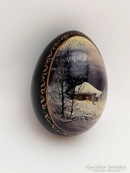 Kézzel festett fa tojás