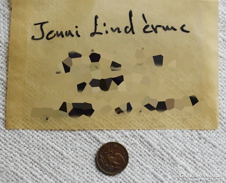 Egyesült Királyság , Jenny Lind , token , játék érme , zseton ~1860