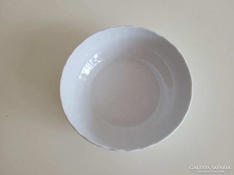 Régi Zsolnay porcelán fehér tál népi falitál Hungária Sorozat