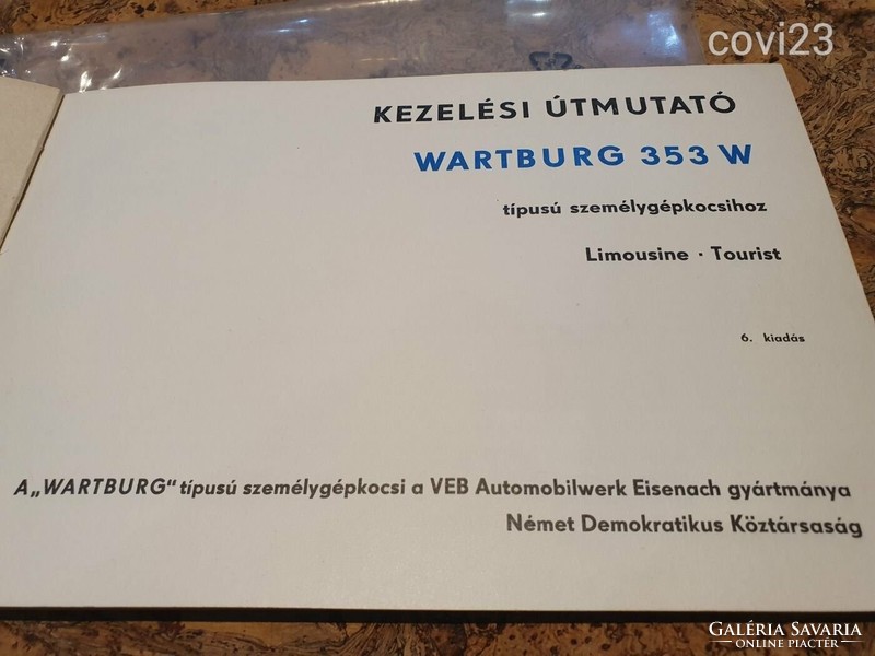 Retro wartburg new headlight glass bulb kit and instruction manual