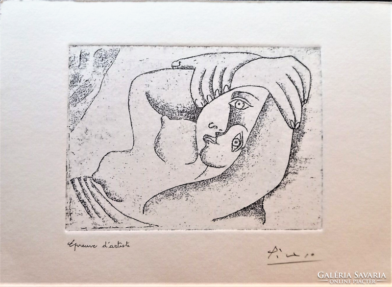 A true masterpiece by Picasso! - Etching, monotype - no halving offers when the price is reduced