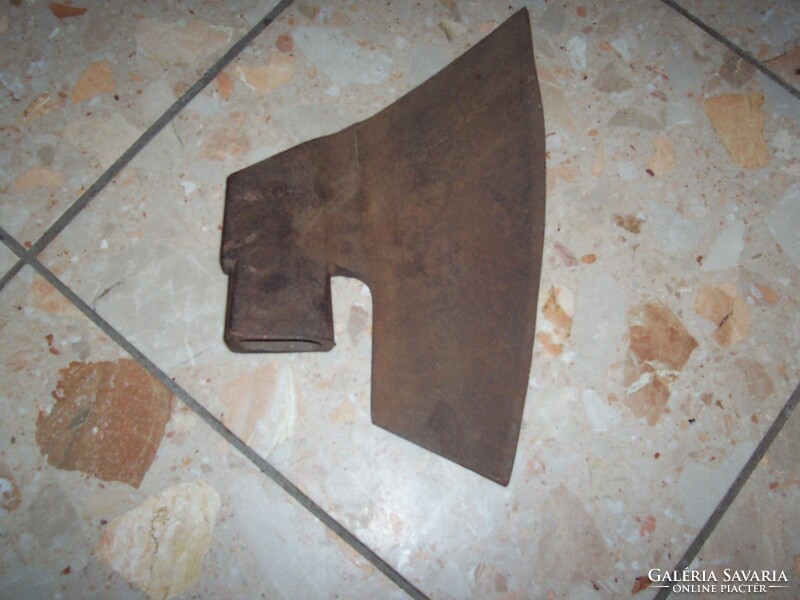 Marked antique iron ax