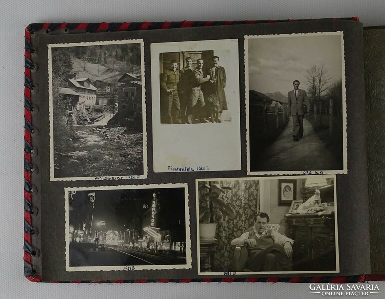 1N267 Régi úti családi fotóalbum 1950-1958