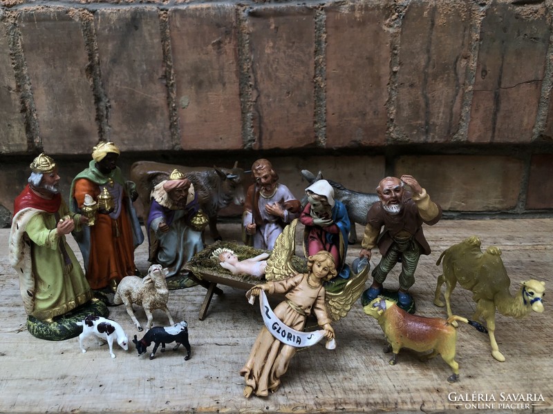 Antique nativity figures