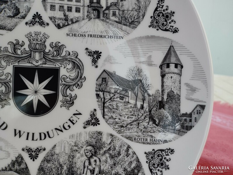 Gyönyörű német porcelán tál, tányér