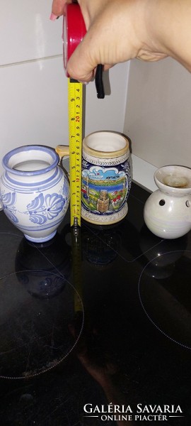 Retro ceramic jug and vase for sale together