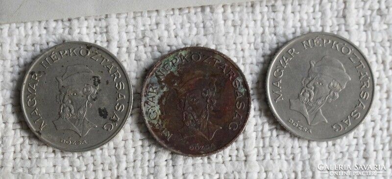 20 Forint 1984 , 1989 Budapest , Magyar Népköztársaság , pénz , érme , 3 darab