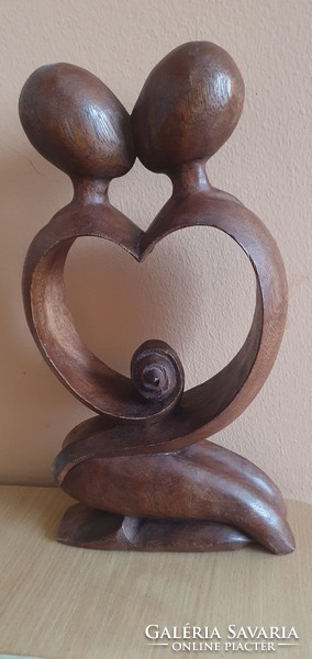 Wooden statue of love