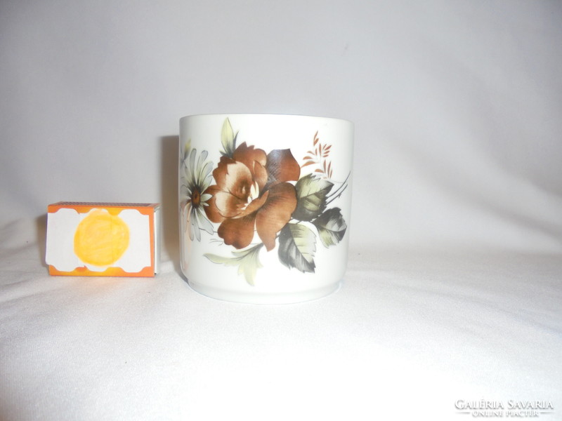 Alföldi porcelain tea mug, cup - floral