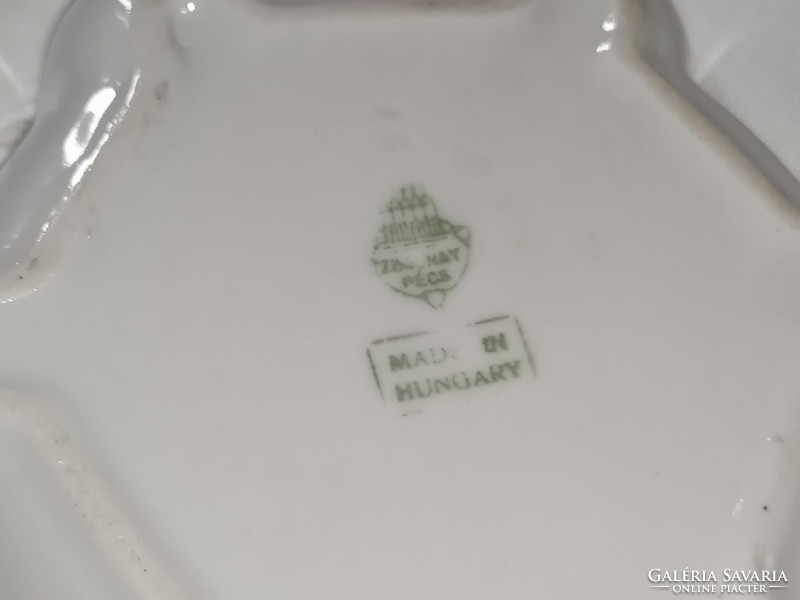 Very rare Zsolnay porcelain Balaton memorial bowl from 1911
