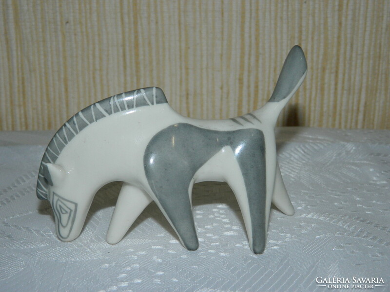 Rare Köbány porcelain factory art deco horse