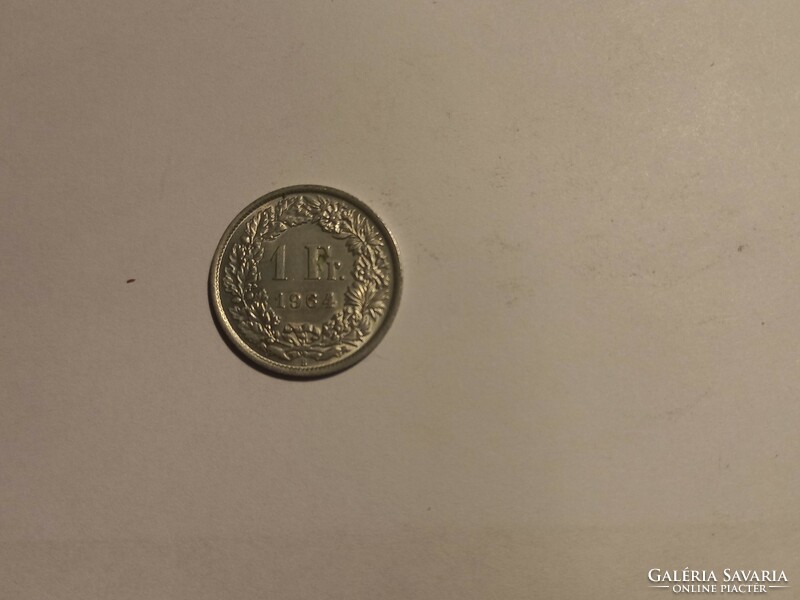 1964 Swiss 1 franc