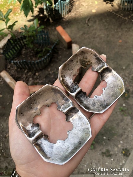 Pair of antique silver shoe buckles