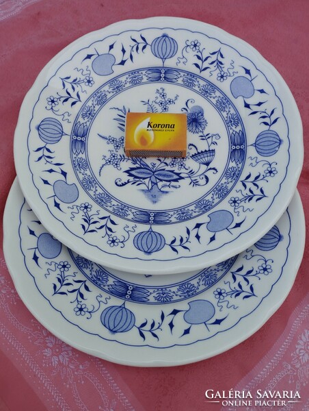 Old English onion pattern porcelain large flat plate