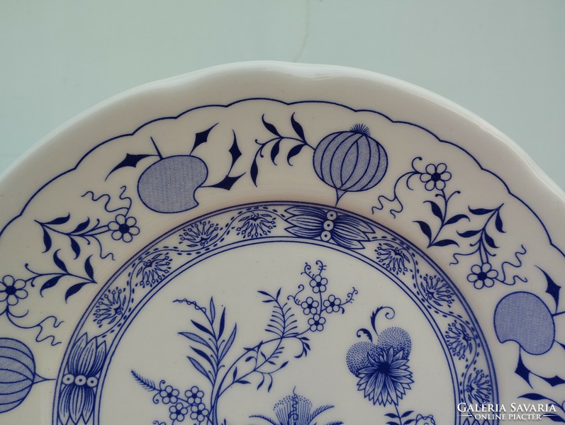 Old English onion pattern porcelain large flat plate