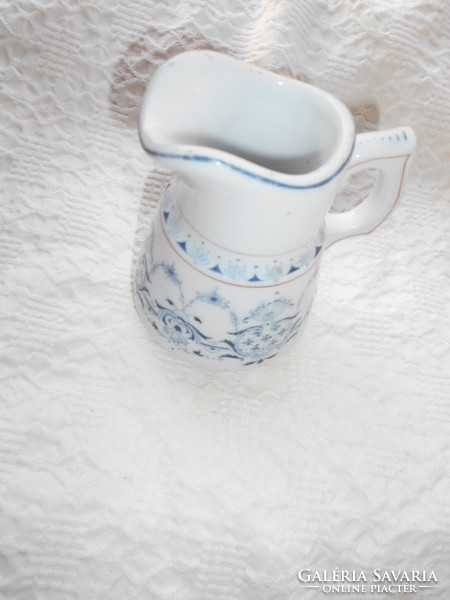 Hüttl tivadar - antique thick heavy cafe porcelain jug