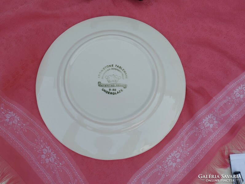 Régi angol hagymamintás porcelán nagy lapos tányér