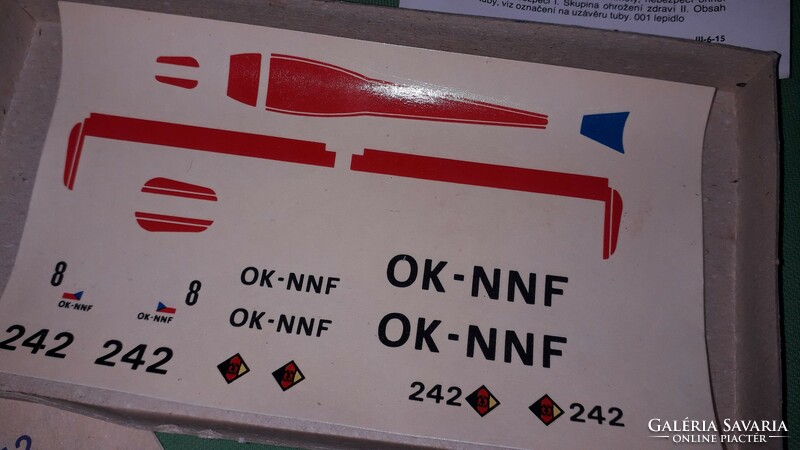Old ndk -ddr East German veb plasticart model airplane l-60 only box as shown in the pictures