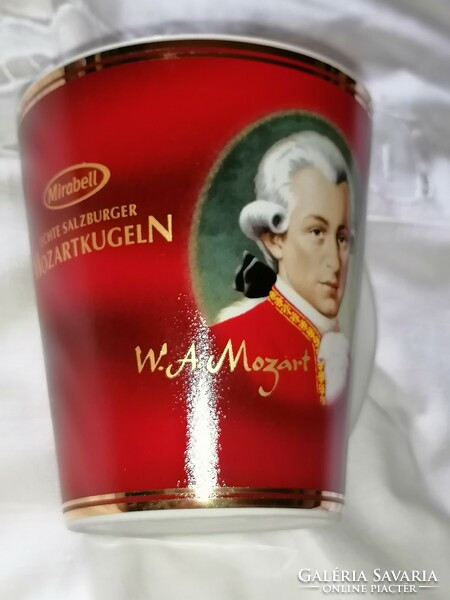 Retró, Mozart csokis bögre, vitrin állapotban 2.