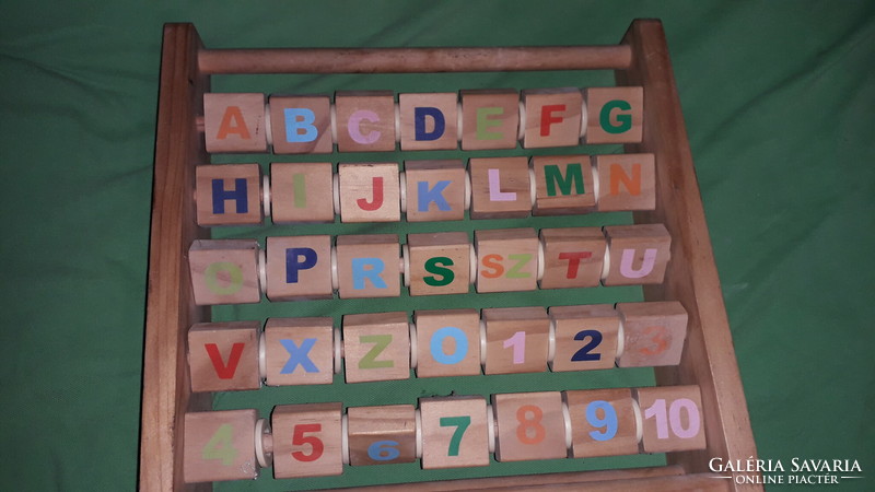 High-quality szoroban wooden stand letter number picture reading counting educational toy according to the pictures