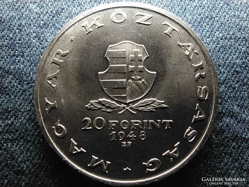 Táncsics Mihály .500 ezüst 20 Forint 1948 BP UNC (id60893)