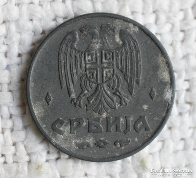 Szerbia 2 Dinár , 1942 , pénz , érme