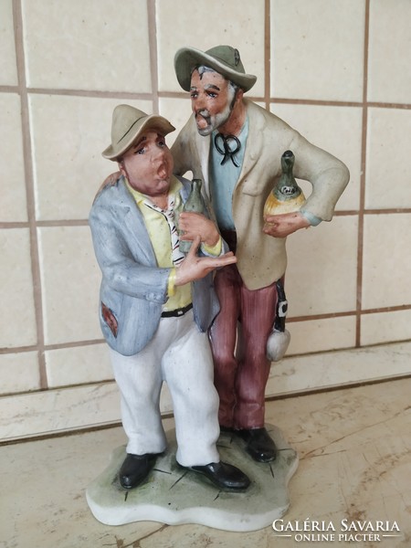 Ceramic sculpture for sale! Drunk figure, 2 men for sale!