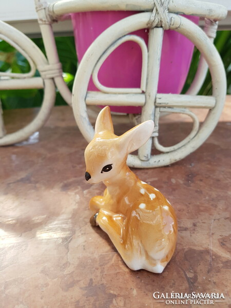 Porcelain roe deer figure