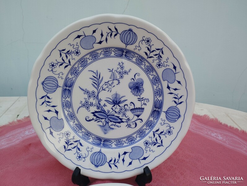 Old English onion pattern porcelain large flat plate