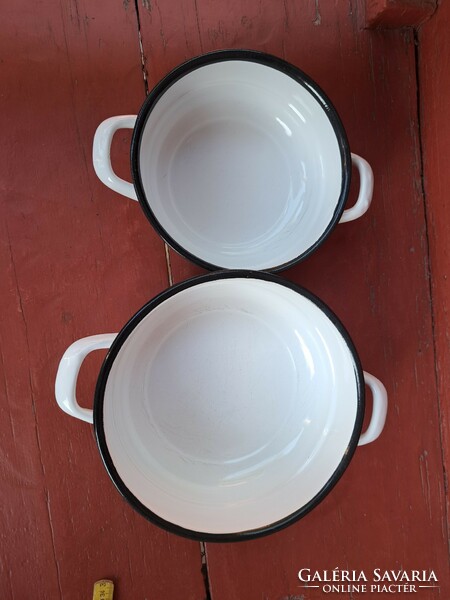 Old enameled white bowls bowl enameled scones stew dough to knead vajling