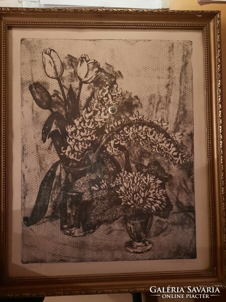 Hyacinth etching