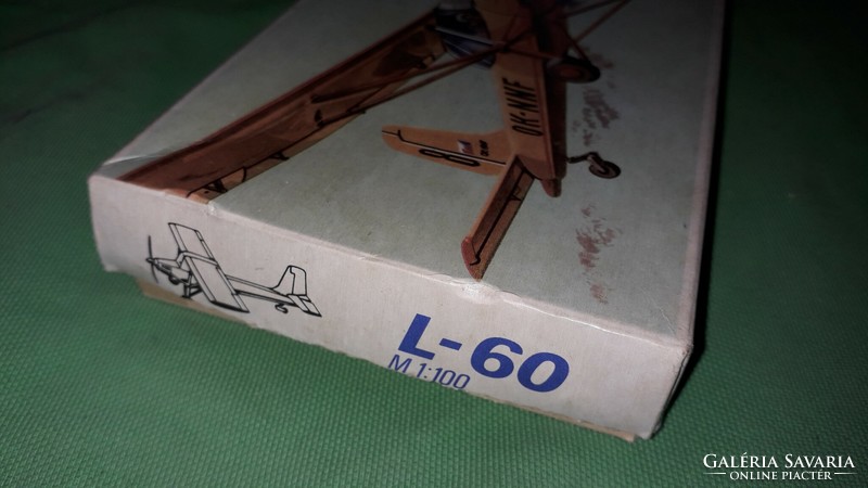 Régi NDK -DDR keletnémet VEB PLASTICART makett repülő L-60 CSAK DOBOZ a képek szerint