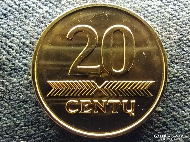 Lithuania 20 cents from 2008 unc circulation line (id70227)