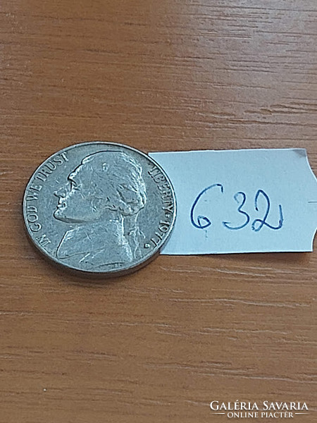 USA 5 CENT 1977 D, JEFFERSON  632.