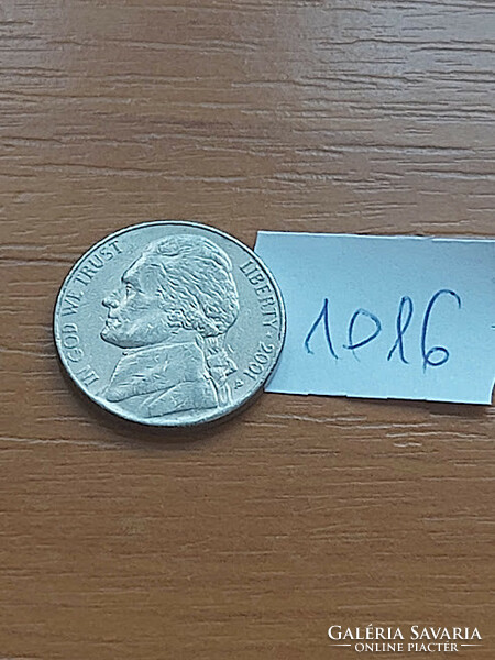 USA 5 CENT 2001  P, JEFFERSON  1016.