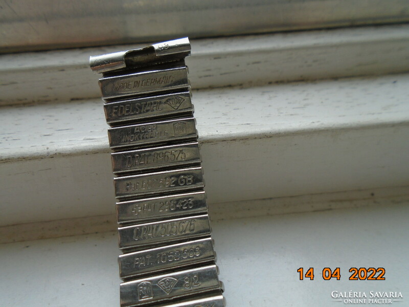 Fixoflex stainless steel bracelet, watch strap from the German company Rowi