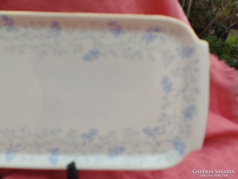 Porcelain rectangular serving bowl, table centre