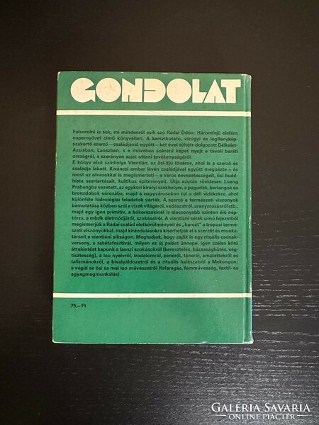 Rádai Ödön - Háromfejű elefánt napernyővel (1986) Világjárók sorozat 171. Gondolat Könyvkiadó