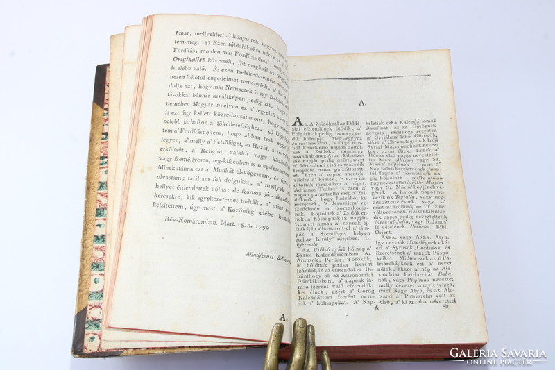1792 - Brougthonnak a religióról való históriai lexicona 3 kötetben Teljes Szép példány!