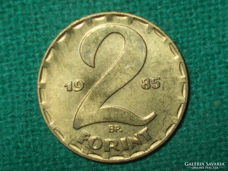 2 Forint 1985 ! Nem Volt Forgalomban ! Verdefényes !